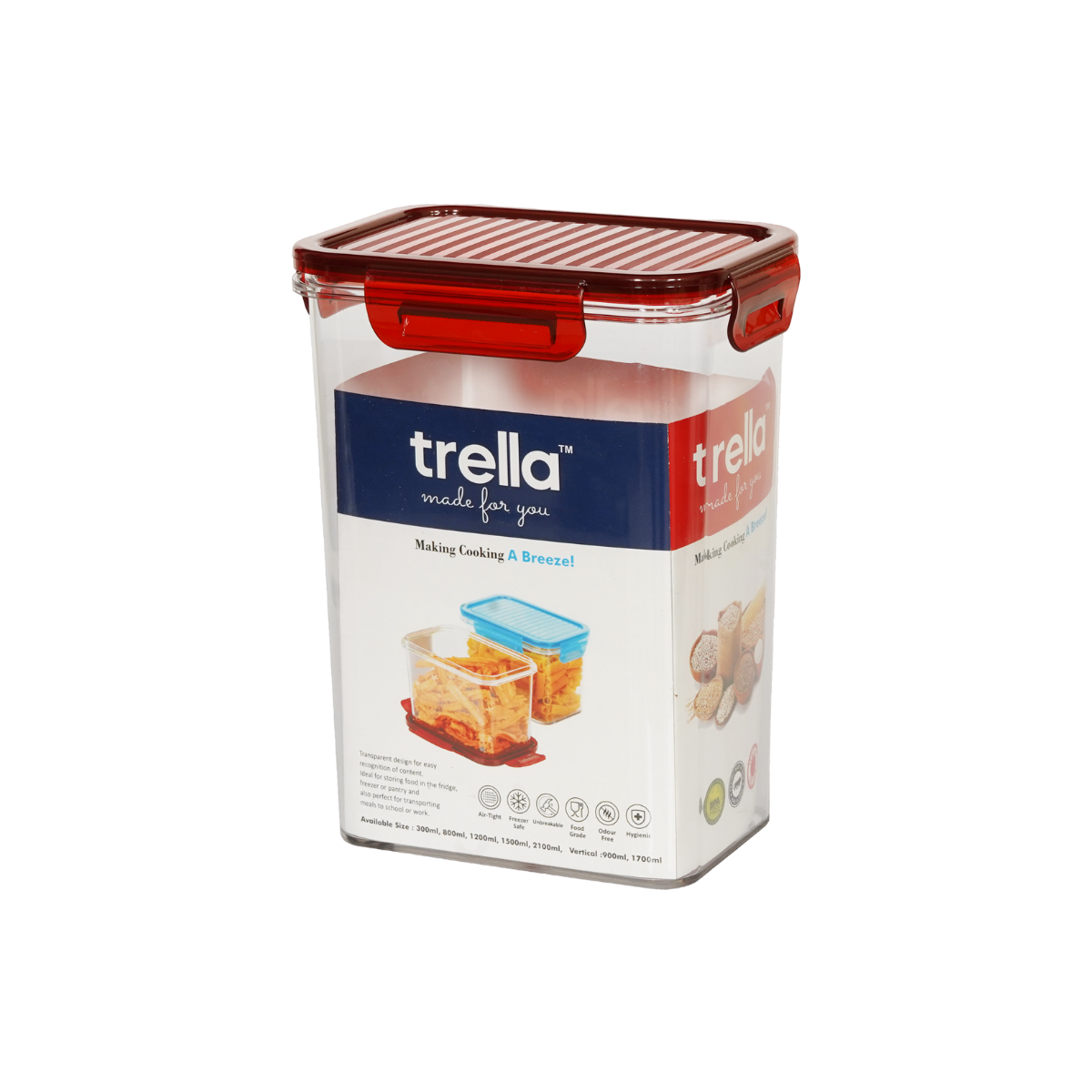 Storage Container 1700ml (Red)